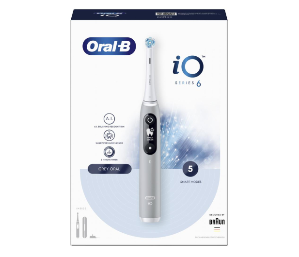 Oral-B Szczoteczka magnetyczna iO6 (szara) - 1069523 - zdjęcie 3
